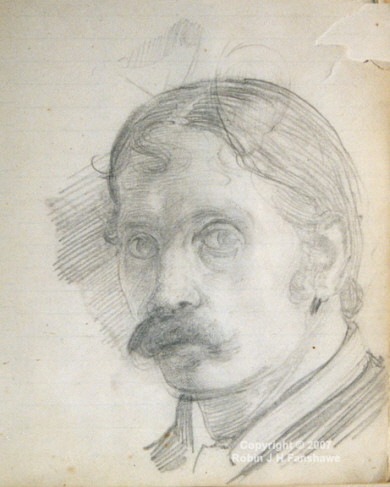 George Wilson self portrait sketch